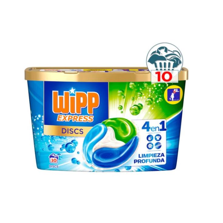 wipp express discs 4en1 detergente maquina limpieza profunda 10uds wipp express discs 4en1 detergente maquina limpieza profunda 10uds