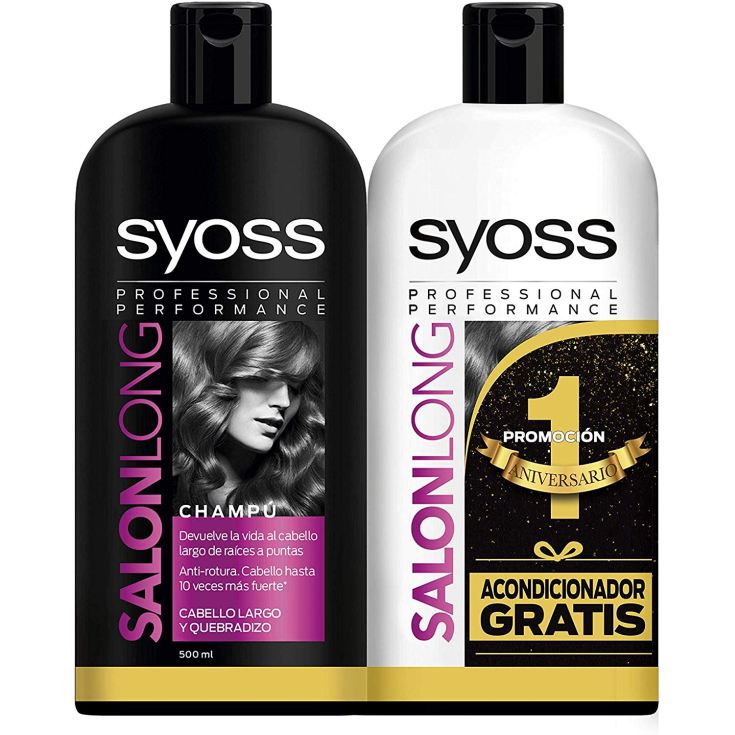 syoss salon long champu 500ml+acondicionador 500ml syoss salon long champu 500ml+acondicionador 500ml