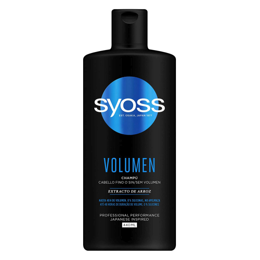 syos volumen champu 440ml