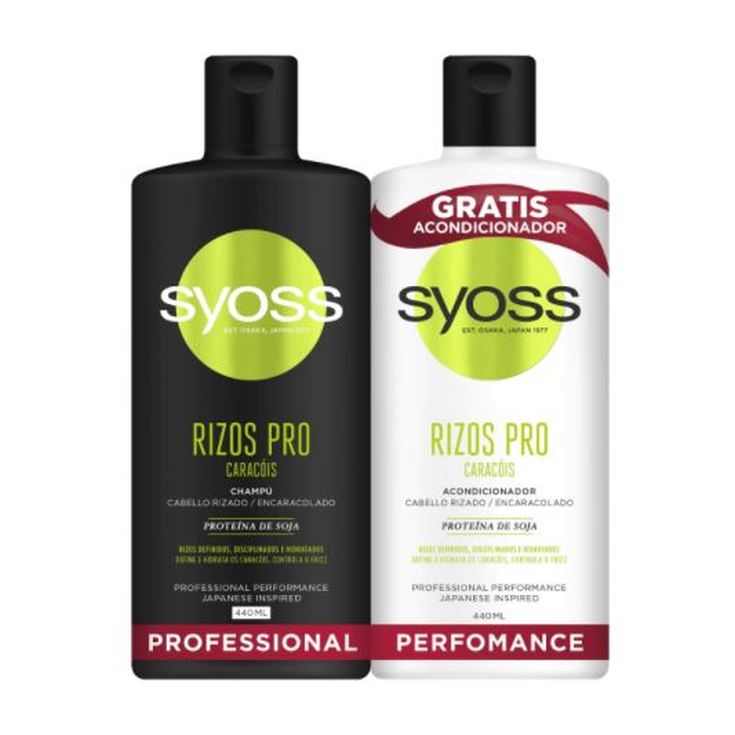 syoss pro rizos 440ml + acondicionador pro rizos 440ml gratis syoss pro rizos 440ml + acondicionador pro rizos 440ml gratis