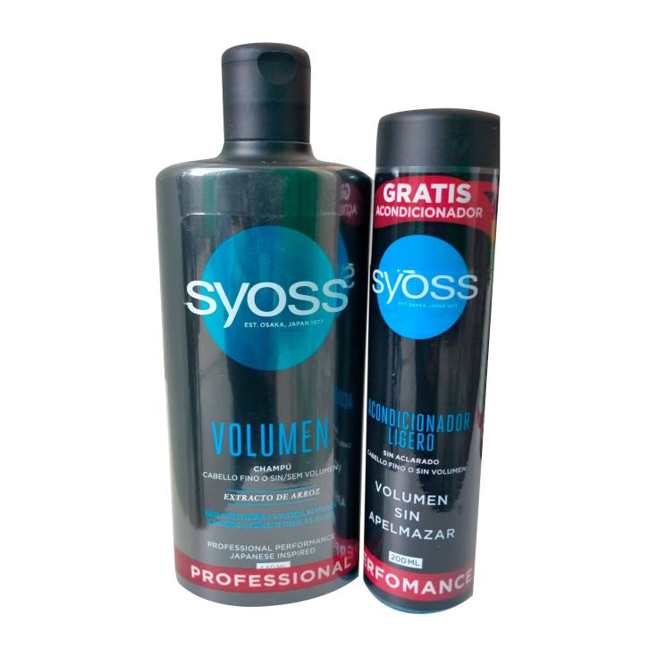 syos volumen champu 440ml + syos volumen acondicionador 200ml gratis syos volumen champu 440ml + syos volumen acondicionador 200ml gratis
