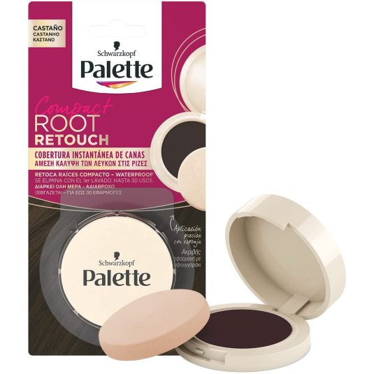 sw. palette compact root retouch retoca raices compacto castaño