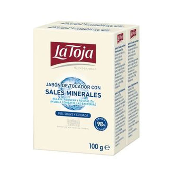 la toja hidrotermal pastilla de jabon de tocador duplo 2x125g