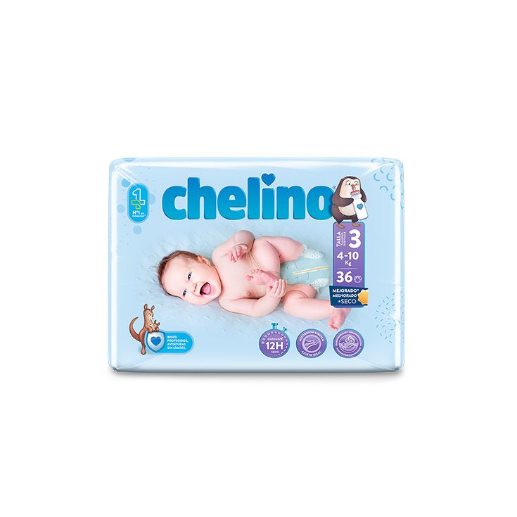 chelino pañal talla 3 4-10kg 36ud