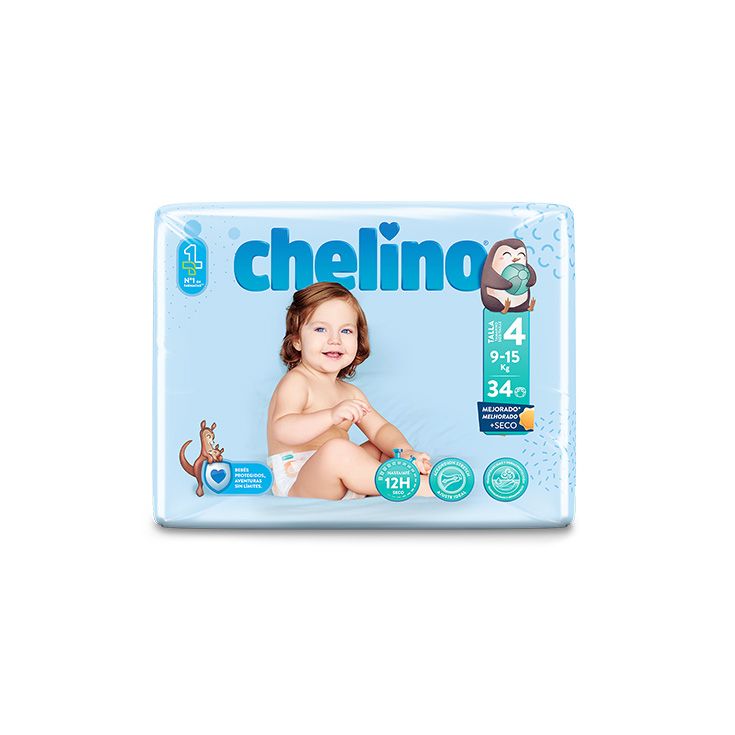 chelino pañal talla 4 9-15kg 34ud