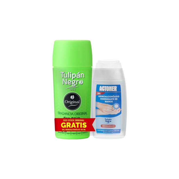 tulipan negro desodorante stick 75ml+gel hidroalcolico actoner 50ml tulipan negro desodorante stick 75ml+gel hidroalcolico actoner 50ml