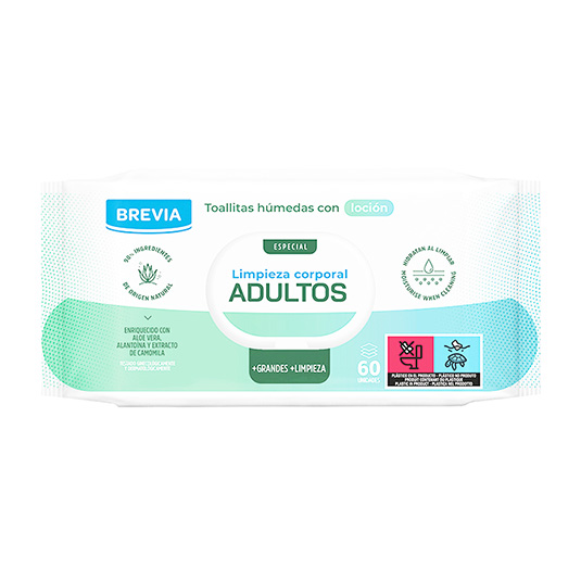 Toallitas húmedas desechables para adultos, paquete de 128 – Toallitas  suaves prehumedecidas para ancianos y bebés – enriquecidas con aloe y  lanolina