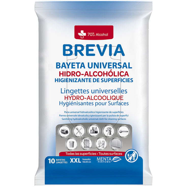 brevia bayeta hidroalcoholica higienizante superficies 10unds brevia bayeta hidroalcoholica higienizante superficies 10unds