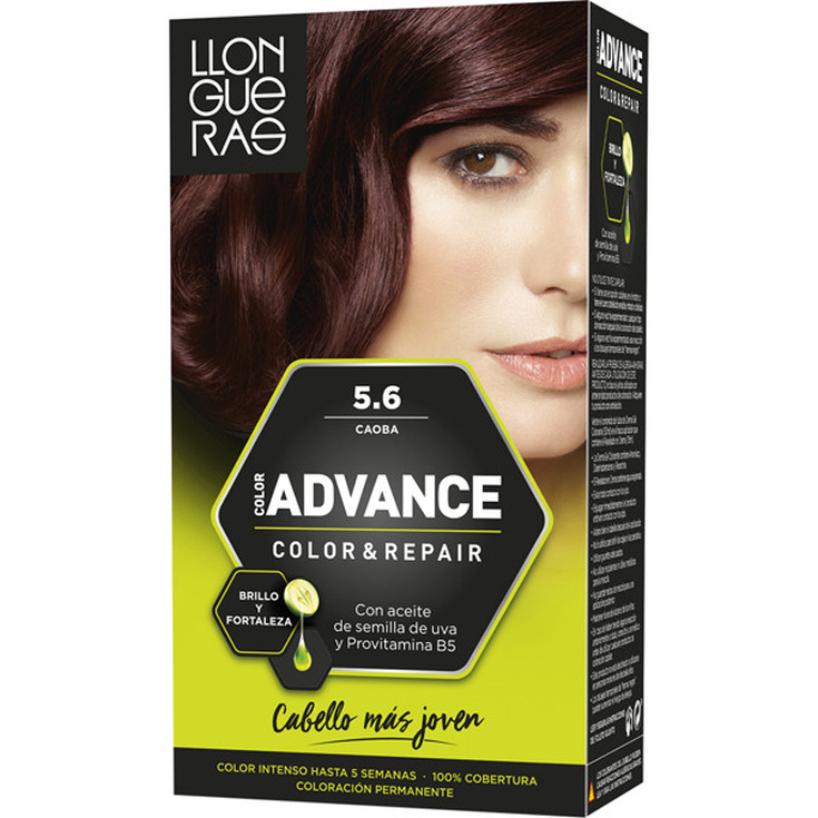 llongueras color advance tinte permanente nº 5.6 caoba llongueras color advance tinte permanente nº 5.6 caoba