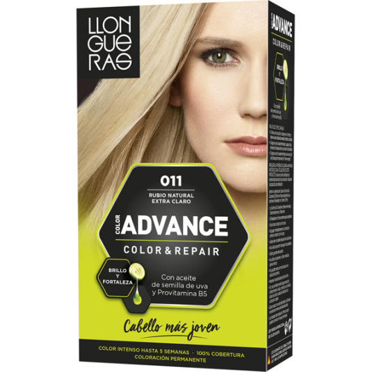 llongueras advance color&repair tinte permanente nº11 rubio natural extra claro 