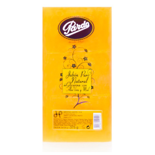 pardo pastilla jabon glicerina 3 unidades