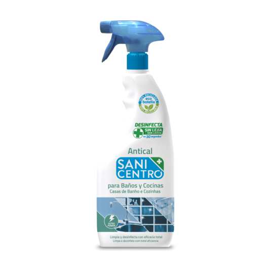 sanicentro desinfectante para baños y cocinas pistola 750ml