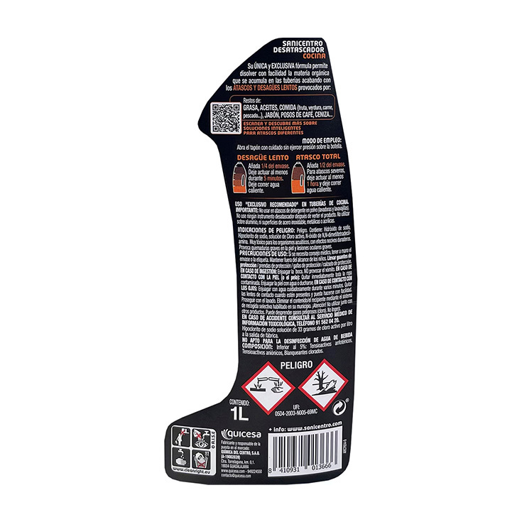 sanicentro desatascador cocina 1 litro