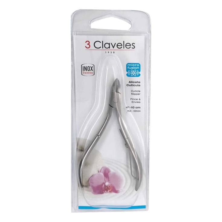 3 claveles alicate cuticula 10cm