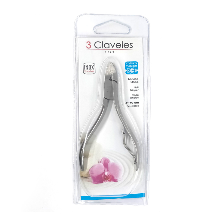 3 claveles alicate manicura cortauñas 10cm 3 claveles alicate manicura cortauñas 10cm