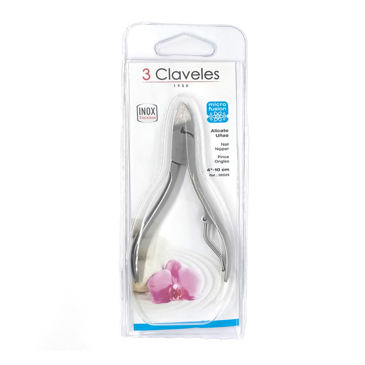 3 claveles alicate manicura cortauñas 10cm