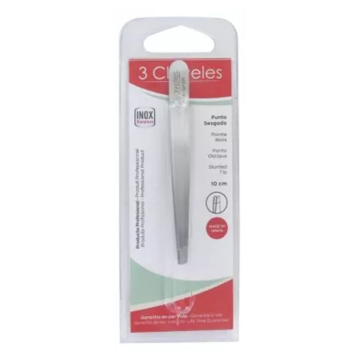 3c pinza sesgada acero inoxidable 9,5cm 3c pinza sesgada acero inoxidable 9,5cm