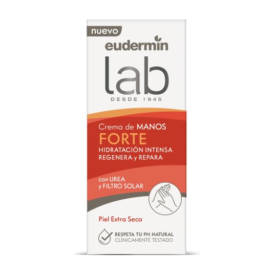 eudermin lab crema de manos forte con urea y filtro solar 75ml