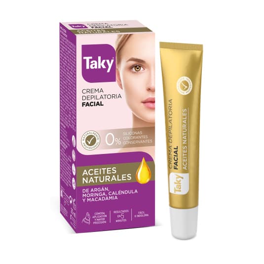 taky crema depilatoria facial aplicador oro 20ml