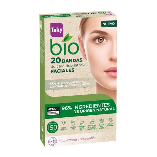 taky bandas depilatorias faciales bio 12ud