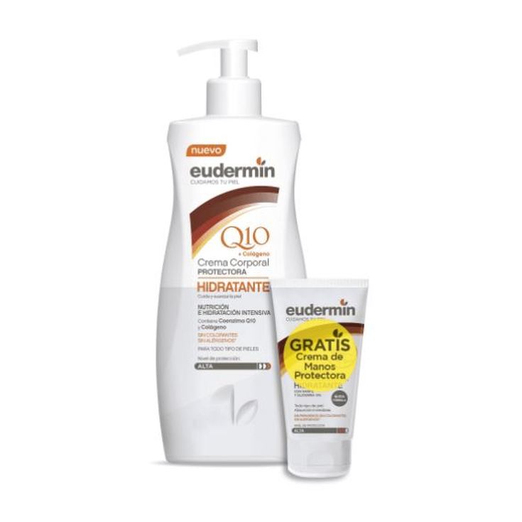 eudermin crema corporal protectora hidratante 400ml+crema de manos 30ml gratis eudermin crema corporal protectora hidratante 400ml+crema de manos 30ml gratis