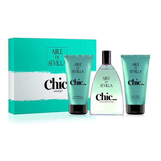 aire de sevilla chic eau de toilette 150ml estuche 3 piezas