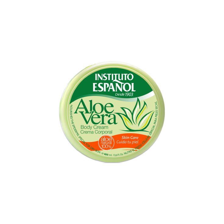 instituto español crema corporal aloe vera tarro 400ml