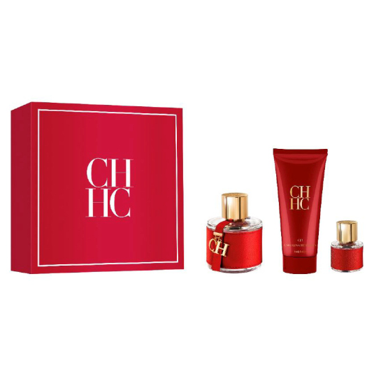 carolina herrera cht eau de toilette 100ml cofre 3 piezas carolina herrera cht eau de toilette 100ml cofre 3 piezas