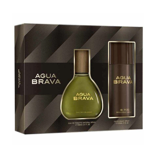 agua brava colonia 100ml estuche 2 piezas