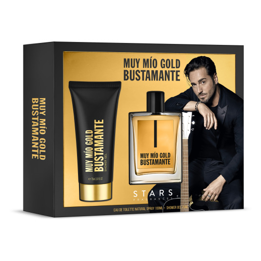 bustamante muy mio gold 100ml estuche 3 piezas