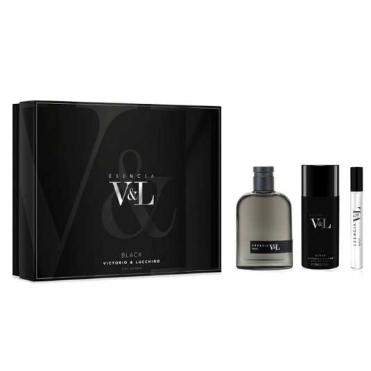 victorio & lucchino esencia black 100ml estuche 3 pieza