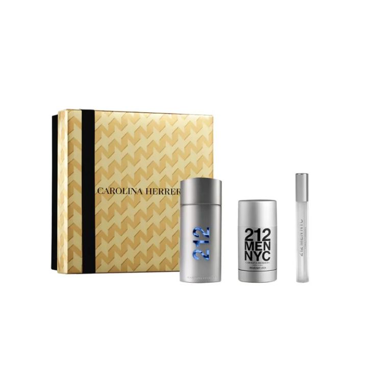 carolina herrera 212 men edt 100 vap + deo stick + mini carolina herrera 212 men edt 100 vap + deo stick + mini
