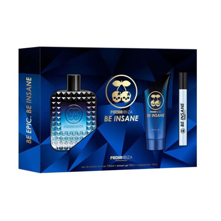 pacha ibiza be insane eau de toilette 100ml estuche 3 piezas pacha ibiza be insane eau de toilette 100ml estuche 3 piezas