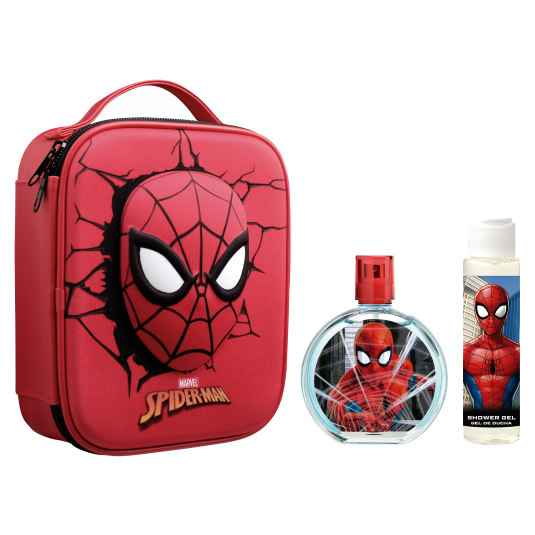 spiderman colonia 100ml set 2 piezas + neceser 3d