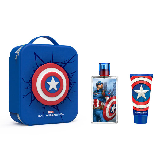 marvel capitan america colonia 100ml estuche 3 piezas