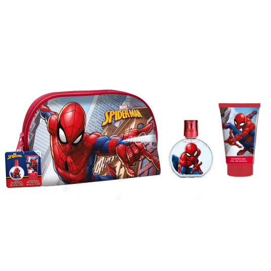 spiderman colonia 50ml set 2 piezas + neceser