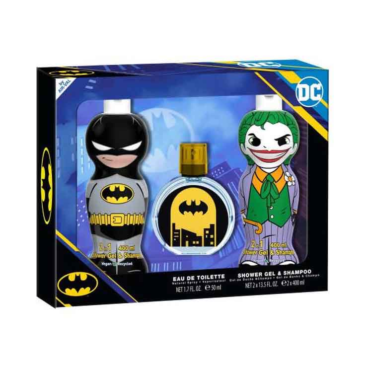 batman & joker colonia 50ml set 3 piezas