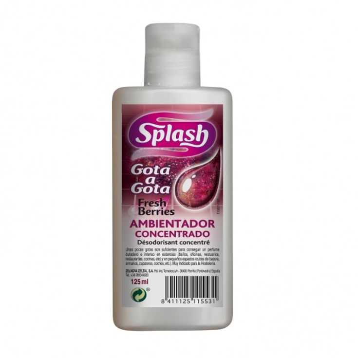 splash ambientador concentrado frutos rojos 125ml splash ambientador concentrado frutos rojos 125ml
