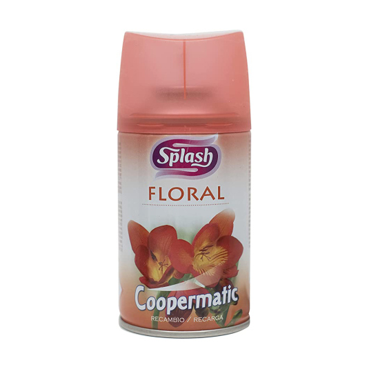 splash coopermatic ambientador fragancia floral 250ml