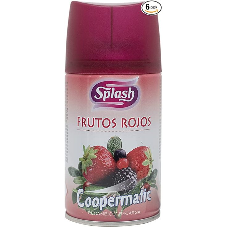 splash coopermatic ambientador fragancia frutos rojos 250ml