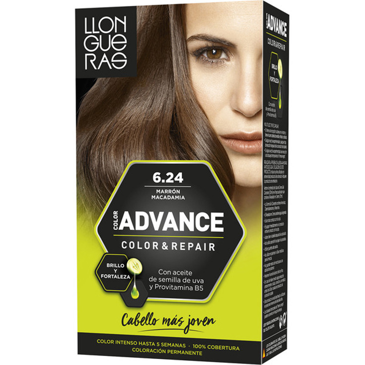 llongueras color advance tinte permanente nº 6,25 marron macacamia llongueras color advance tinte permanente nº 6,25 marron macacamia