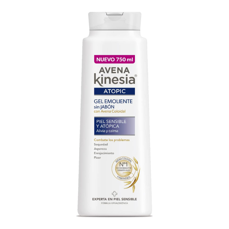 avena kinesia gel de baño emoliente sin jabon 750ml