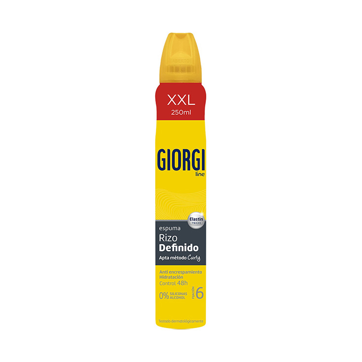 giorgi line espuma rizo definido 250ml giorgi line espuma rizo definido 250ml