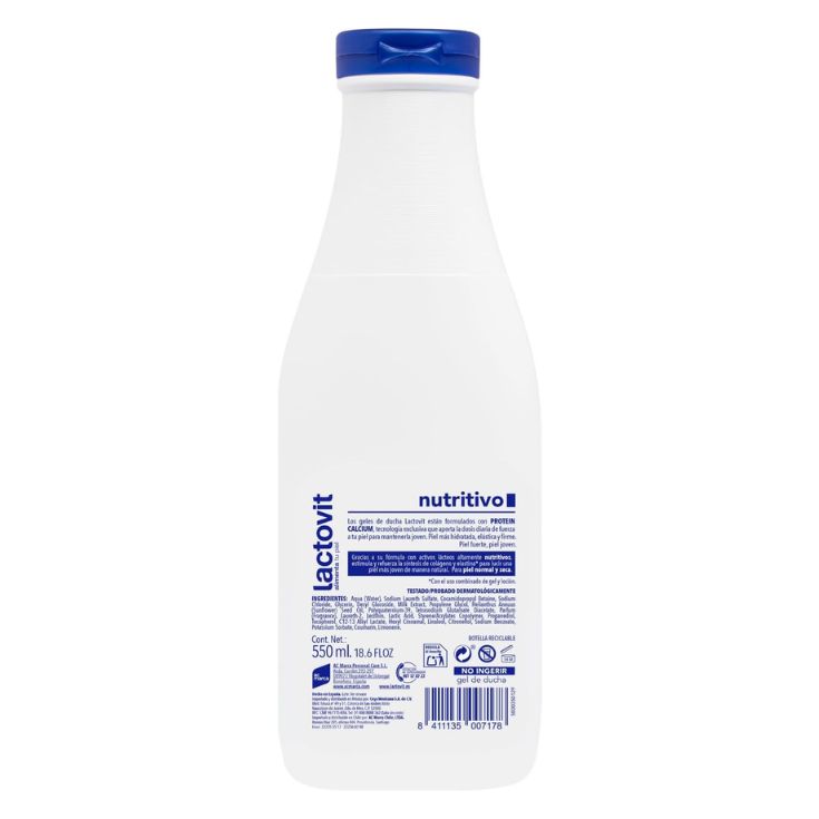 lactovit gel de ducha nutritivo 550ml
