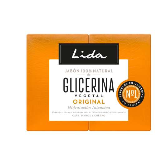 lida jabon de glicerina 2 pastillas