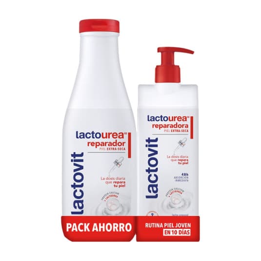 pack lactovit lactourea gel 750 ml + leche corporal 400ml