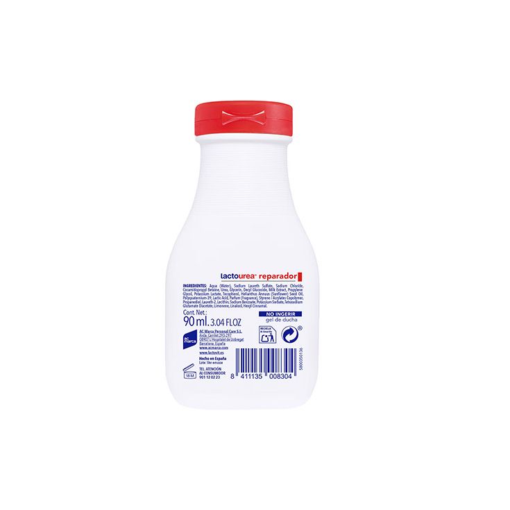 lactovit gel de baño lactourea reparador 90ml