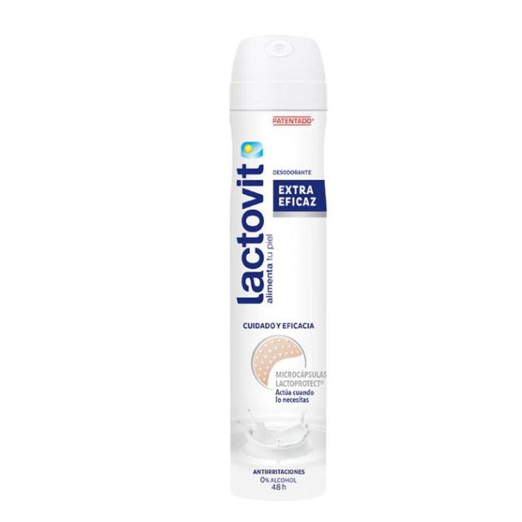 lactovit desodorante extra eficaz 0% alcohol spray 200ml