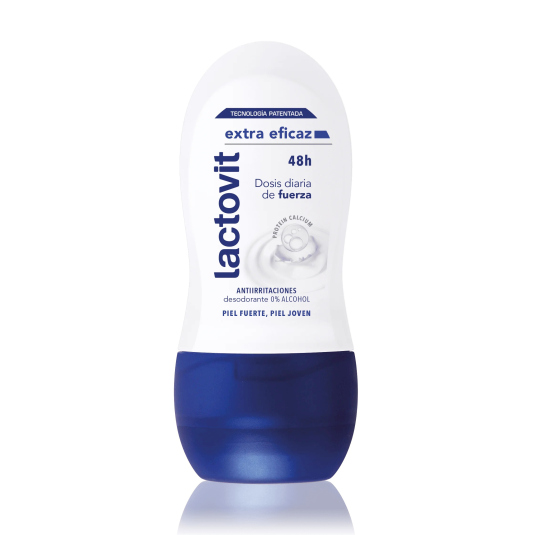 lactovit desodorante extra eficaz 0% alcohol roll-on