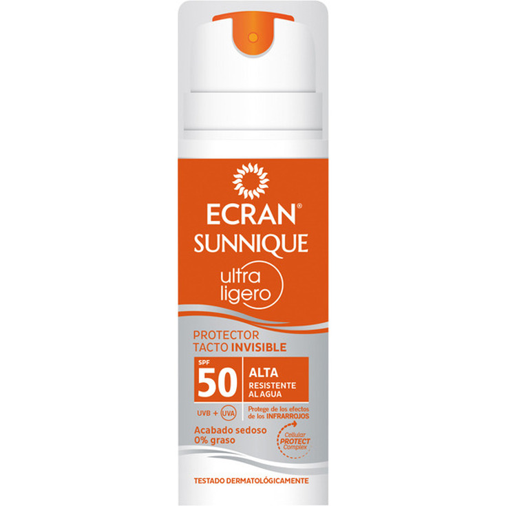 ecran sunnique ultra ligero protector solar tacto invisible spf50 145ml ecran sunnique ultra ligero protector solar tacto invisible spf50 145ml